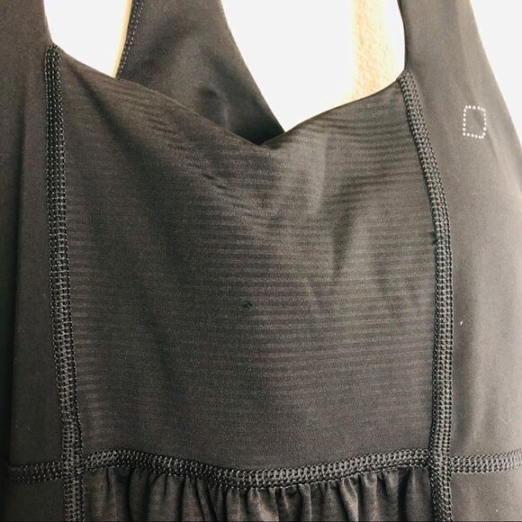 GUC Lorna Jane Black Racerback Logo Workout Tank Small - Picture 3 of 5